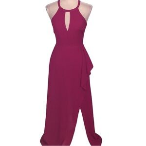 Lulus I Spy magenta maxi dress